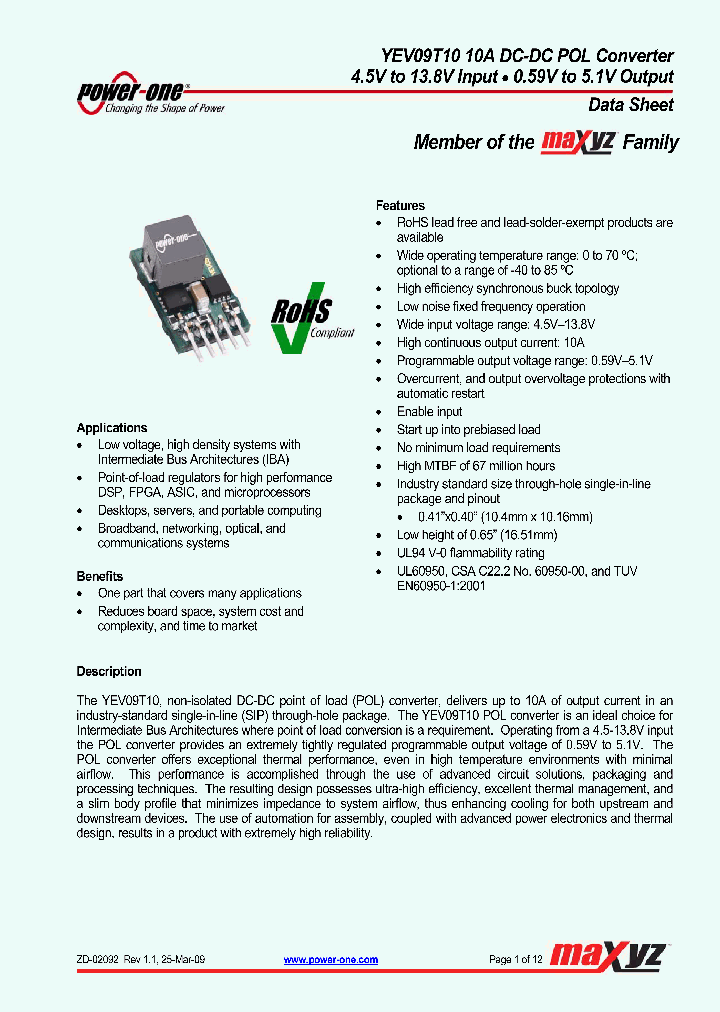 YEV09T10-0_4876817.PDF Datasheet