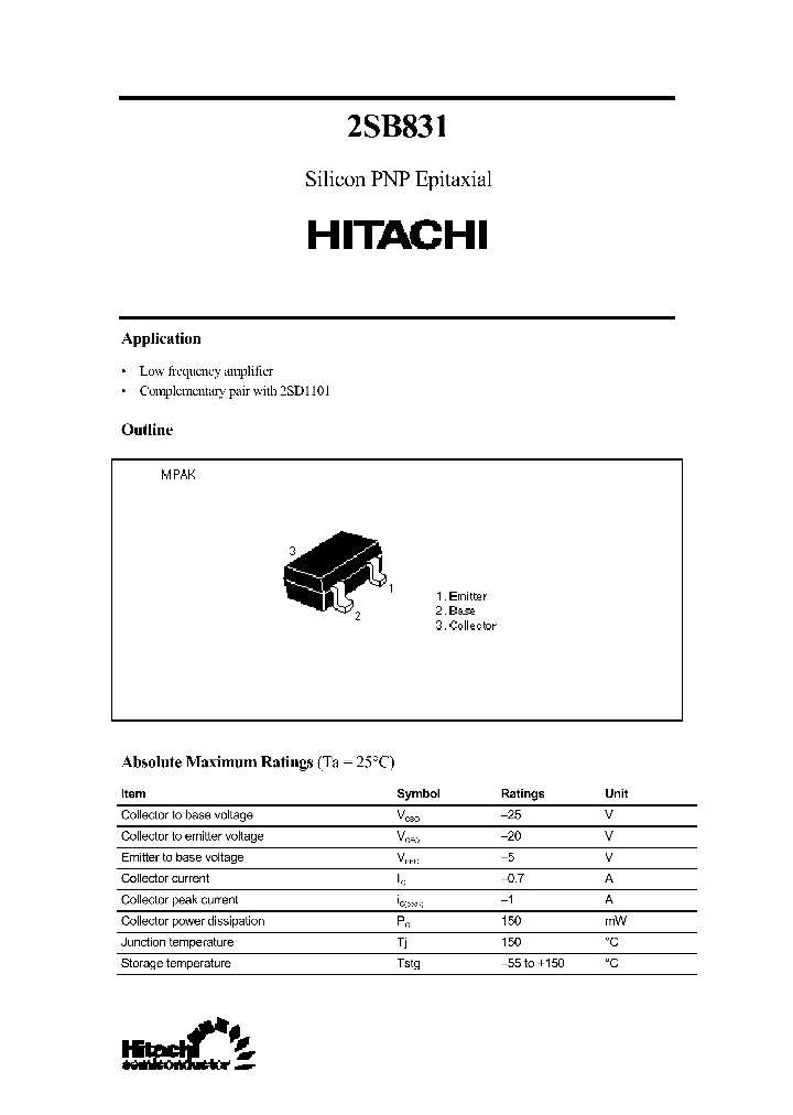 2SB831_965967.PDF Datasheet