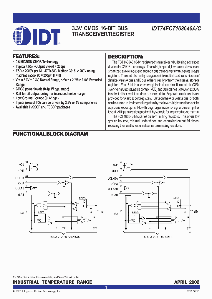 74FCT163646DS46135_971044.PDF Datasheet