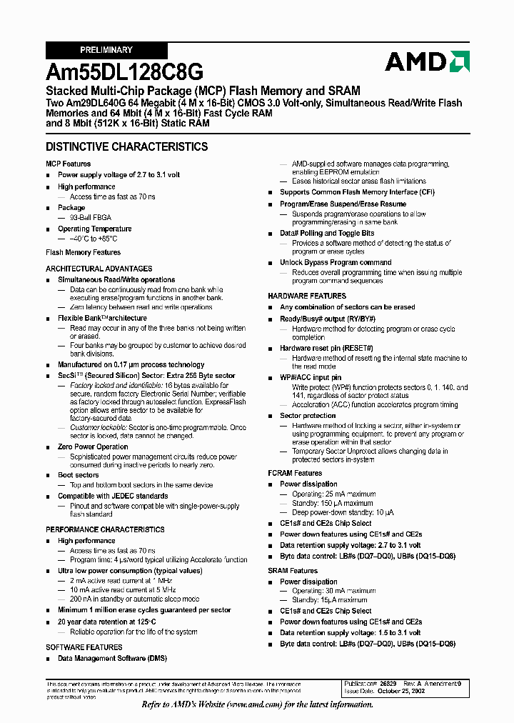 AM55DL128C8G_974315.PDF Datasheet