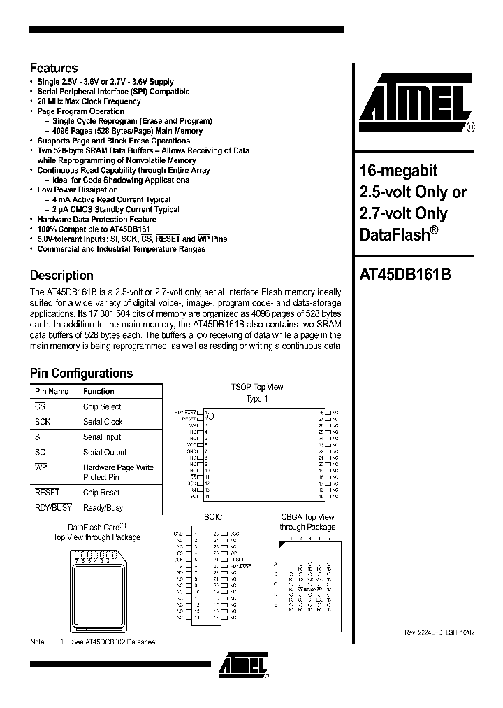 AT45DB161B_974914.PDF Datasheet