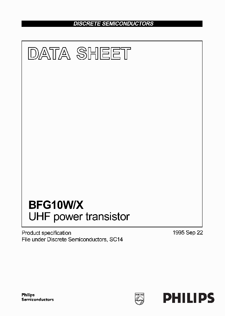 BFG10WX1_976002.PDF Datasheet Download --- IC-ON-LINE