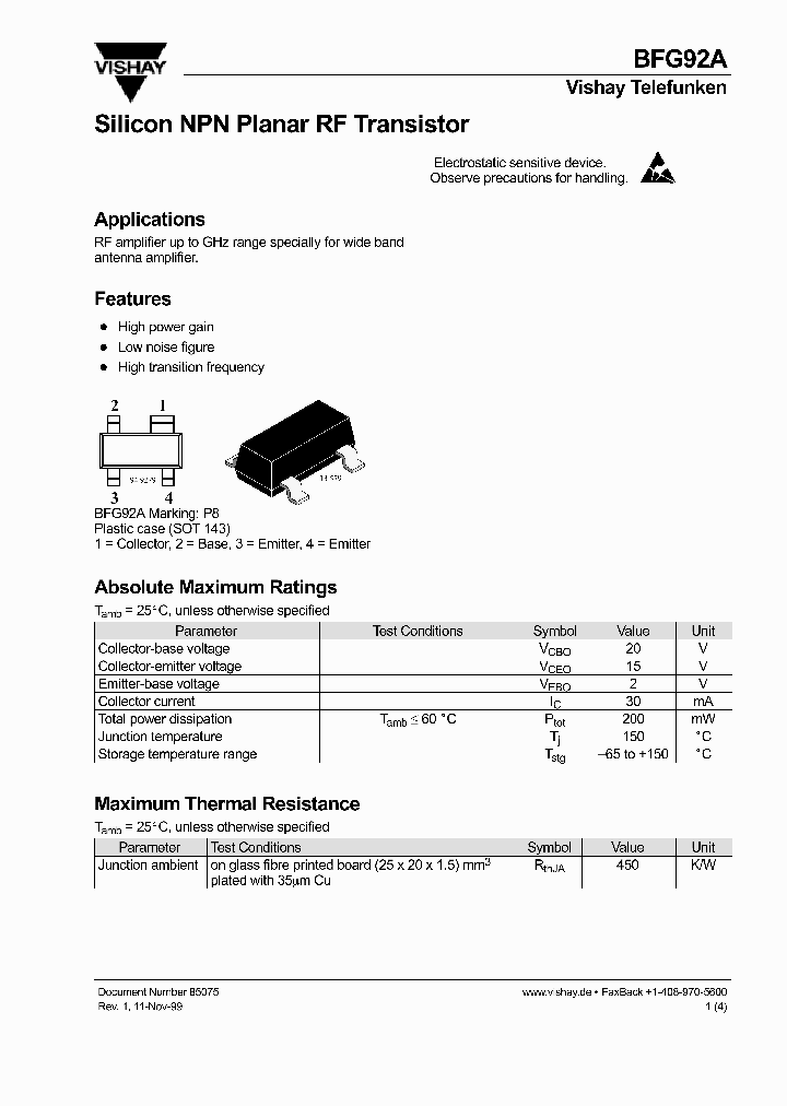 BFG92A_976031.PDF Datasheet