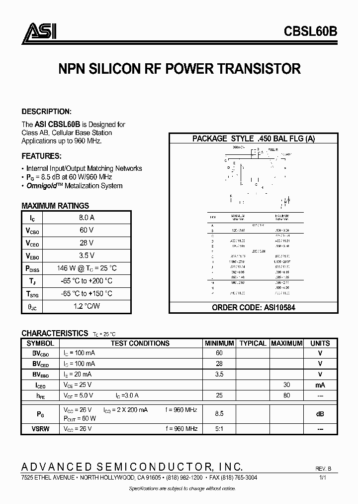 CBSL60B_977530.PDF Datasheet