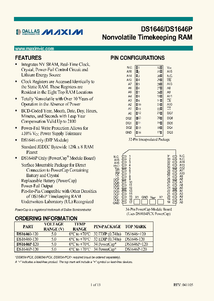 DS1646-DS1646P_979257.PDF Datasheet
