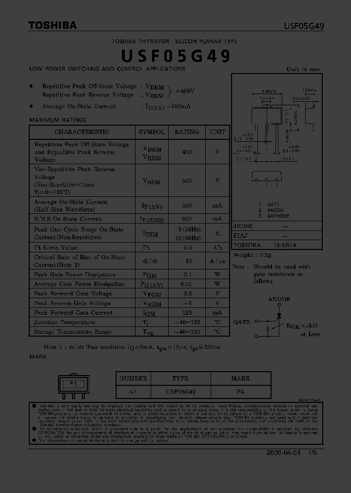 USF05G49_927491.PDF Datasheet