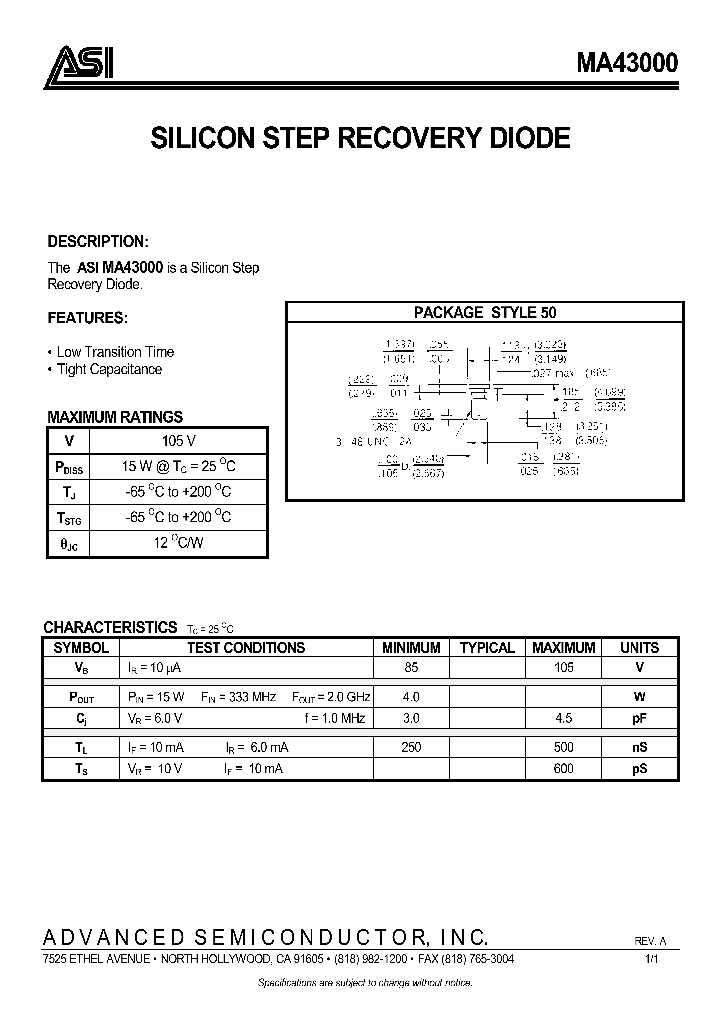 MA43000_989919.PDF Datasheet