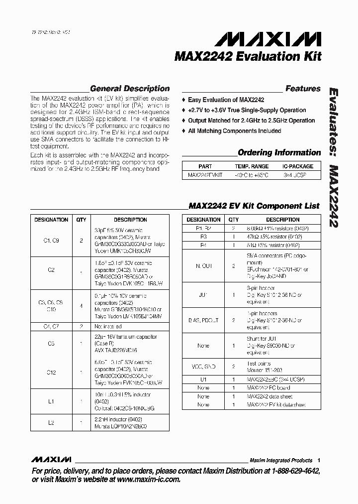 MAX2242EVKIT_990239.PDF Datasheet