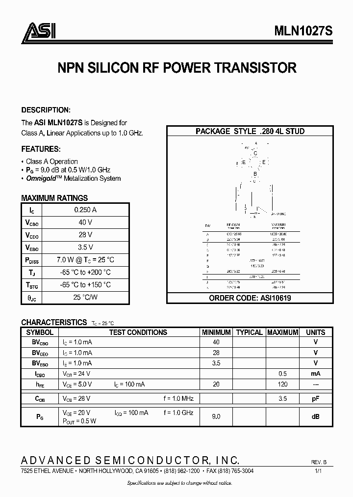 MLN1027S_991523.PDF Datasheet