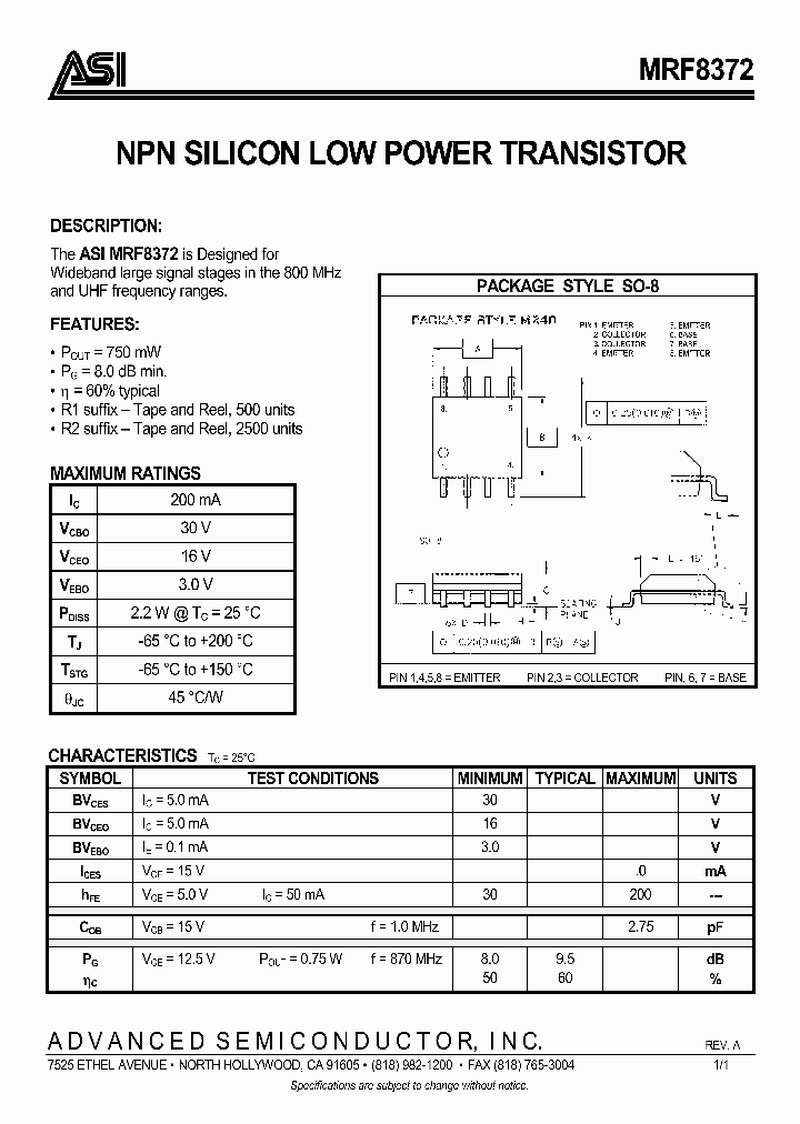 MRF8372_992012.PDF Datasheet