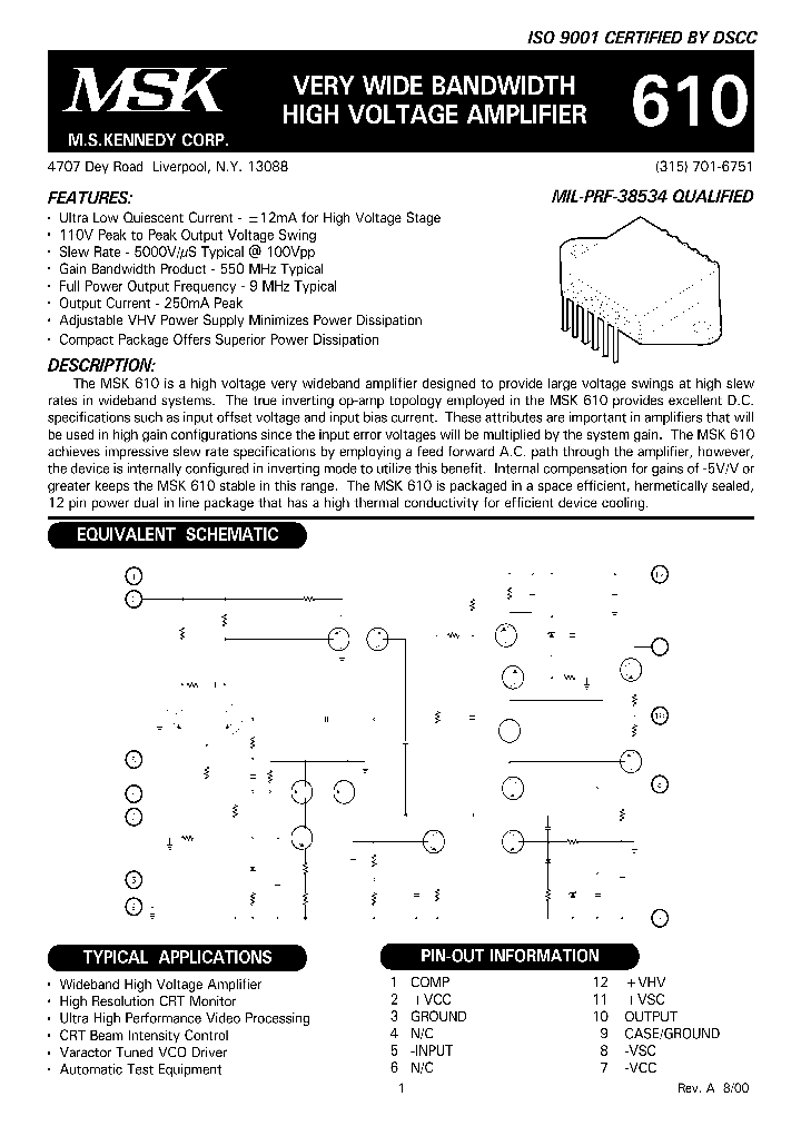MSK610_992243.PDF Datasheet