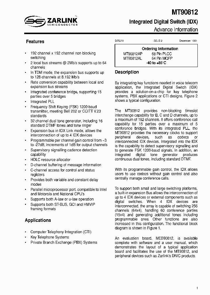 MT90812AP_992647.PDF Datasheet