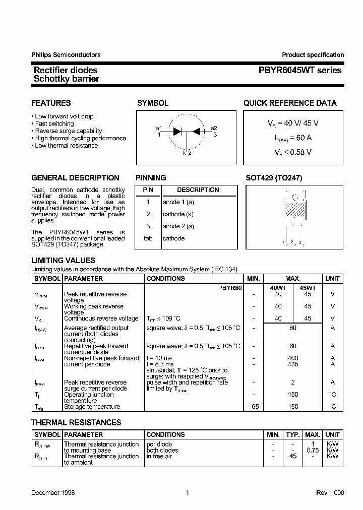PBYR6045WTSERIES3_997995.PDF Datasheet