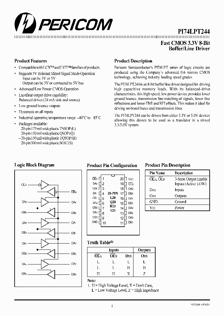 PI74LPT244S_998416.PDF Datasheet