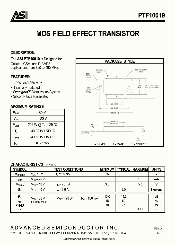 PTF10019_998744.PDF Datasheet