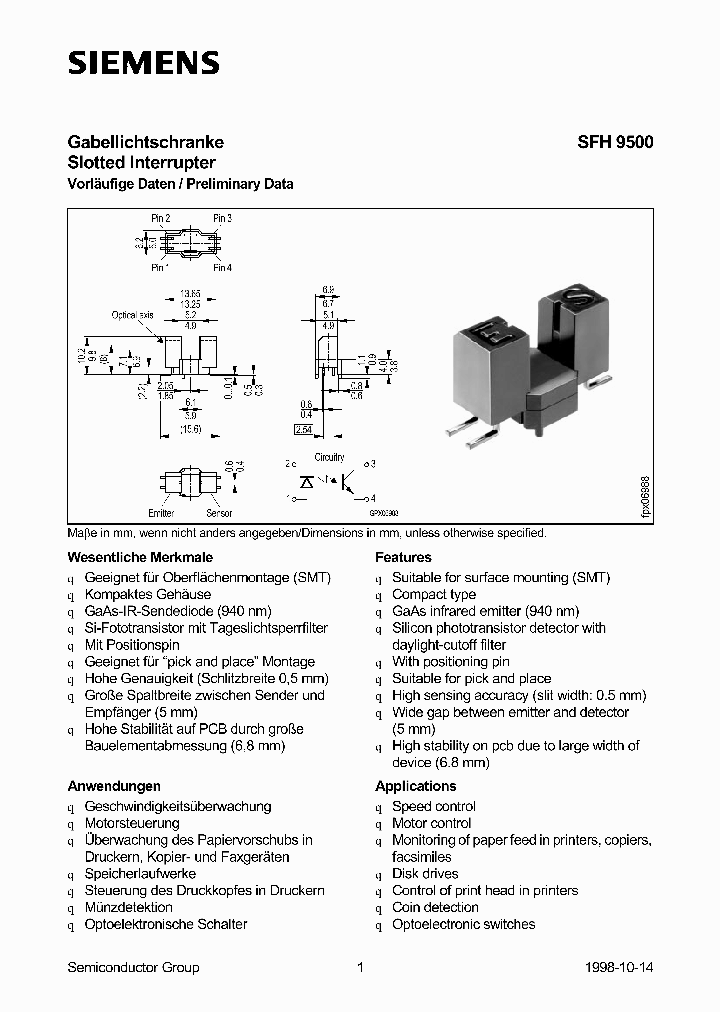 SFH9500_1002051.PDF Datasheet