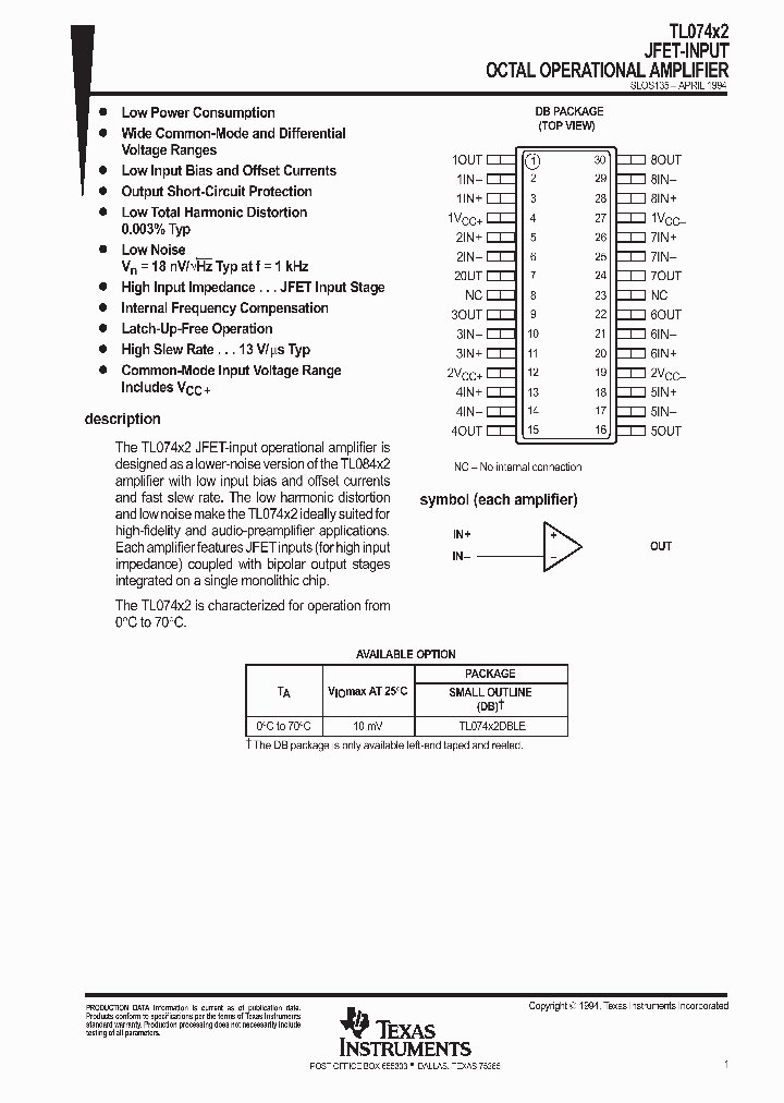 SLOS135_1002966.PDF Datasheet