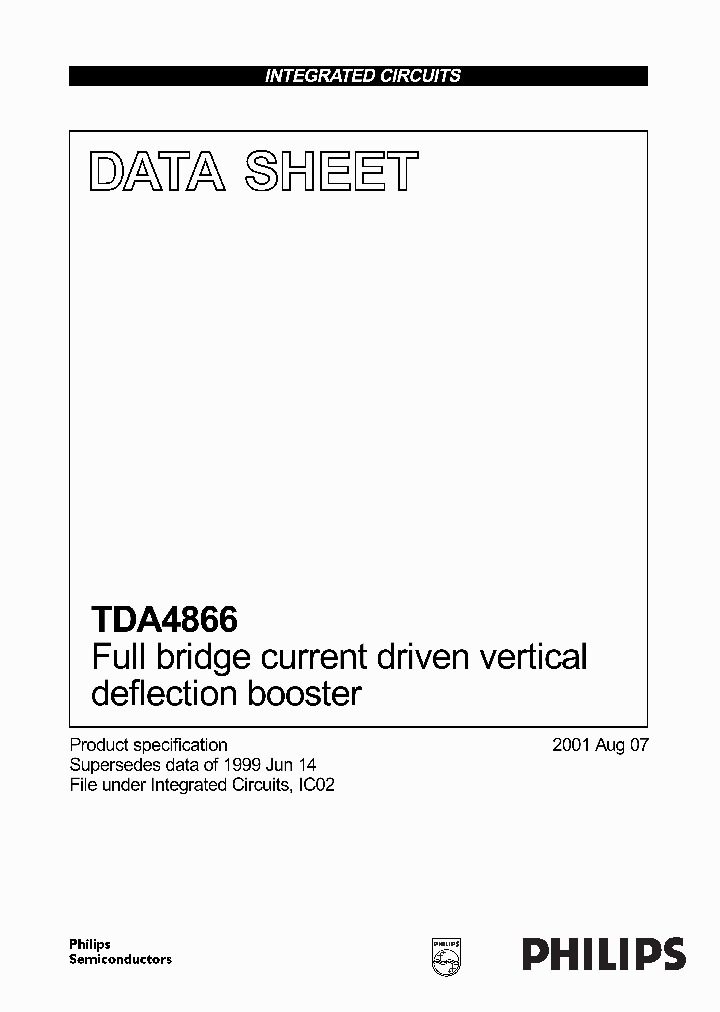 TDA4866_1005140.PDF Datasheet Download --- IC-ON-LINE