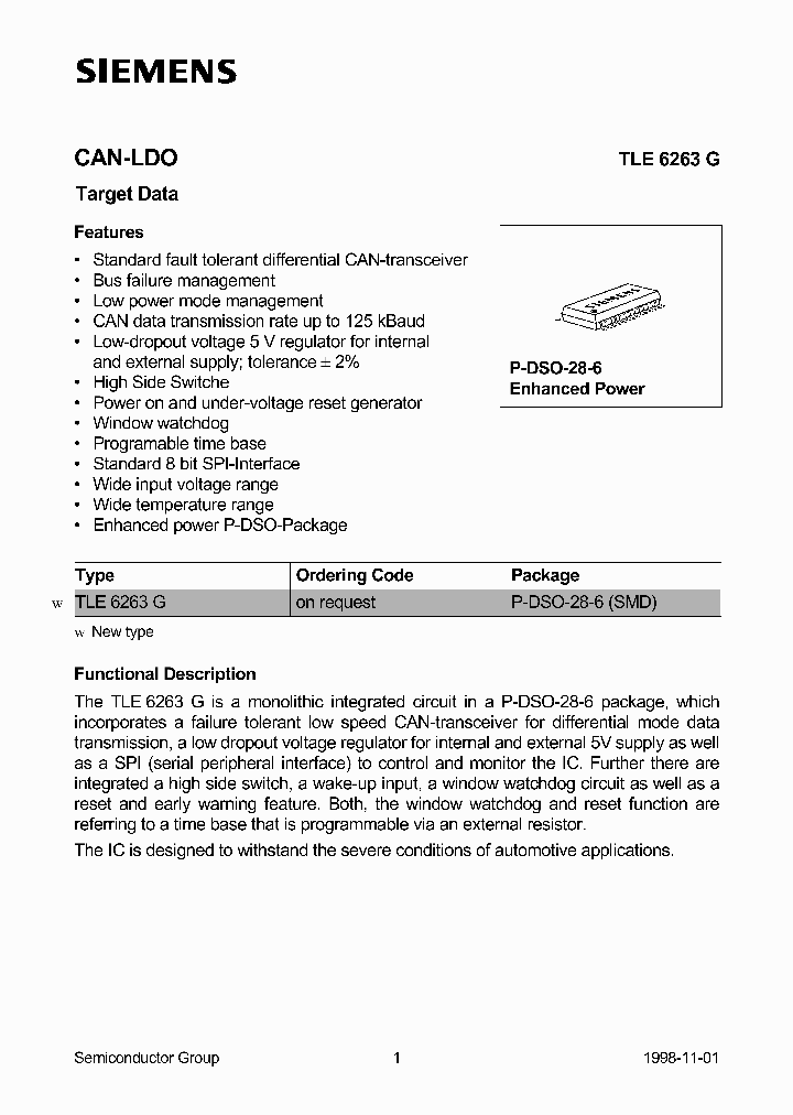 TLE6263_1005648.PDF Datasheet