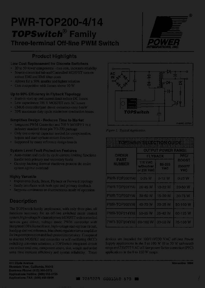 TOP202_1005920.PDF Datasheet Download --- IC-ON-LINE