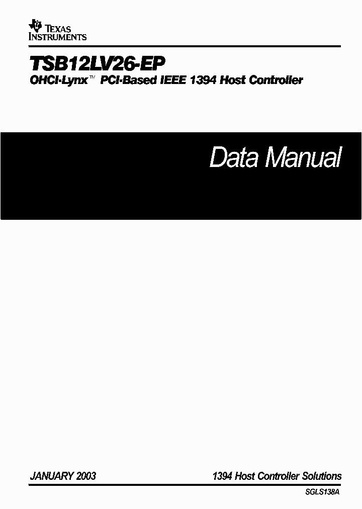 TSB12LV26-EP_1006206.PDF Datasheet