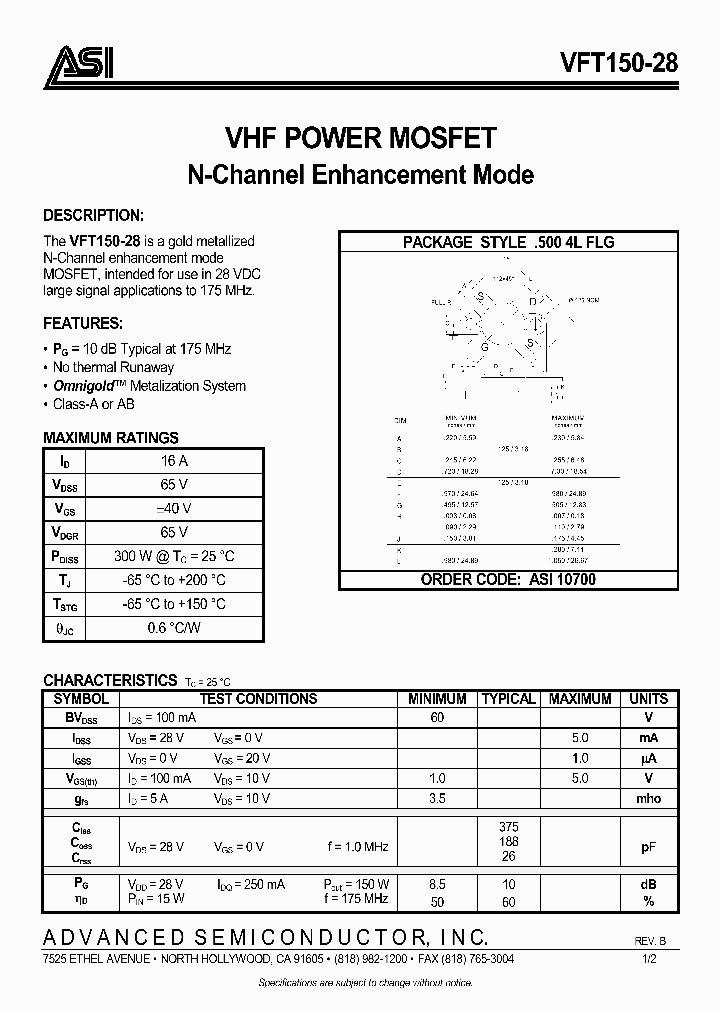 VFT15028_1007052.PDF Datasheet