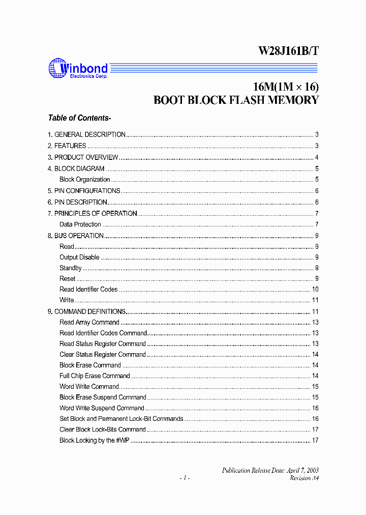 W28J161_1007306.PDF Datasheet
