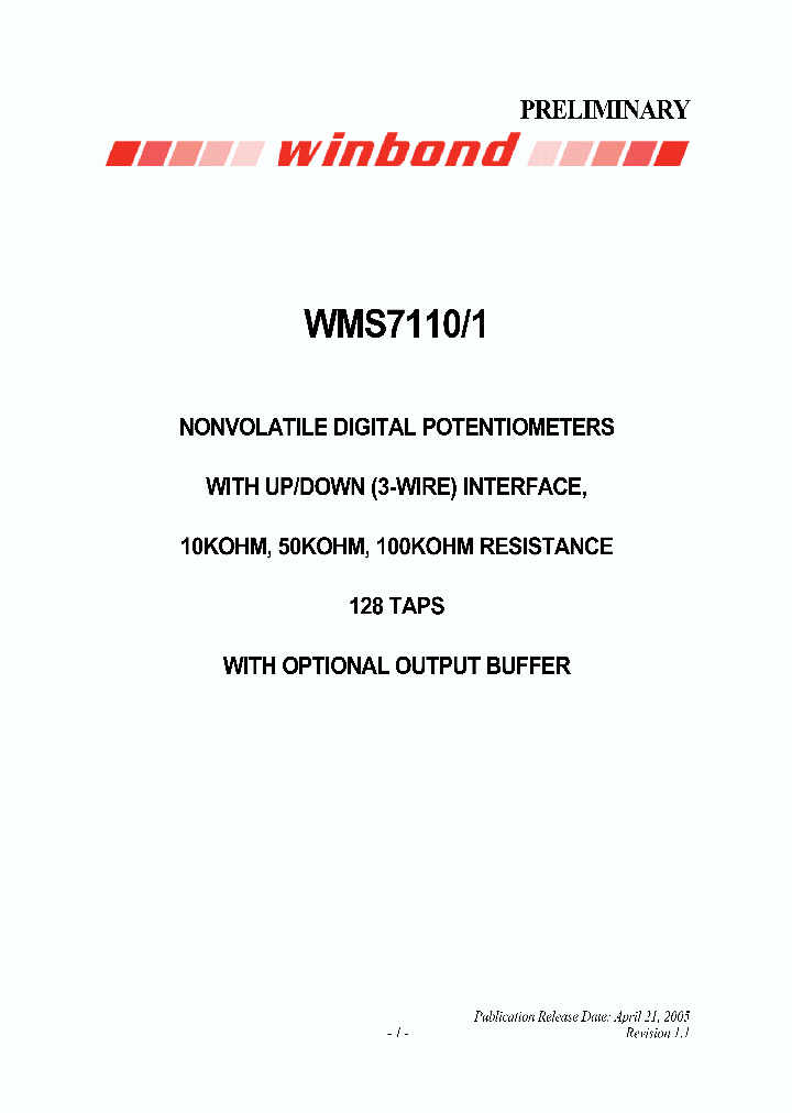WMS7110_4925235.PDF Datasheet
