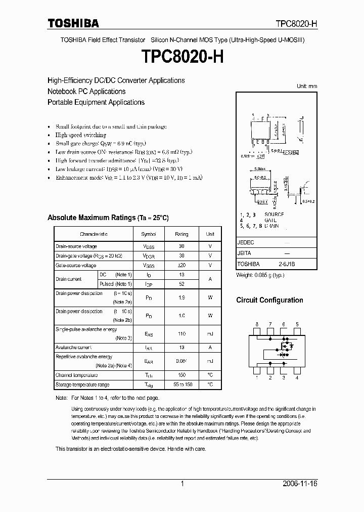 TPC8020-H06_4925352.PDF Datasheet