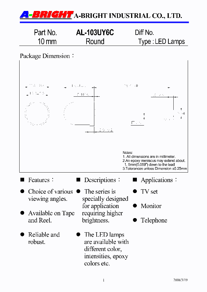 AL-103UY6C_4926112.PDF Datasheet