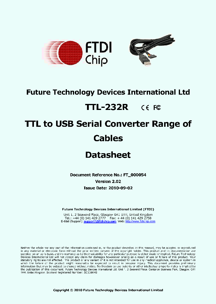 TTL-232R-3V3-2MM_4928295.PDF Datasheet