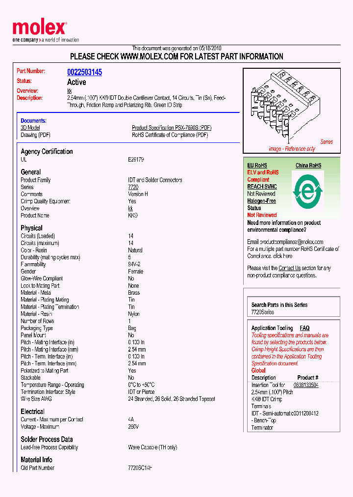 22-50-3145_4933179.PDF Datasheet Download --- IC-ON-LINE