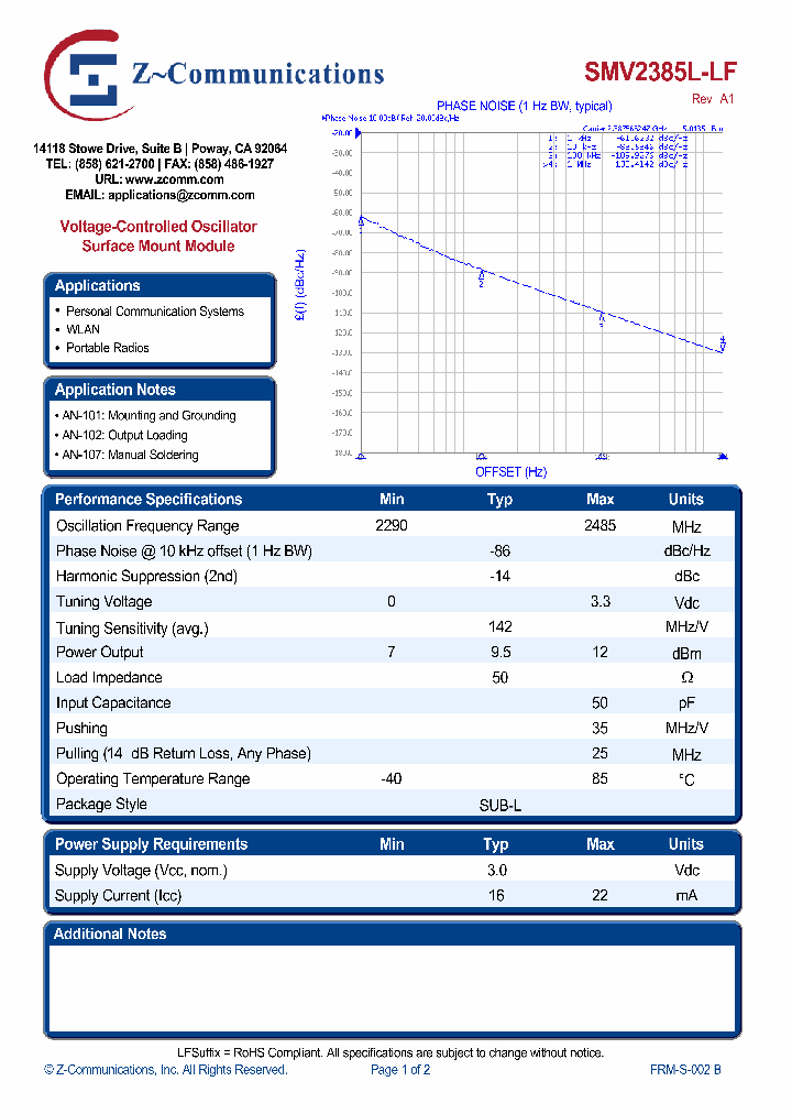 SMV2385L-LF_4933392.PDF Datasheet