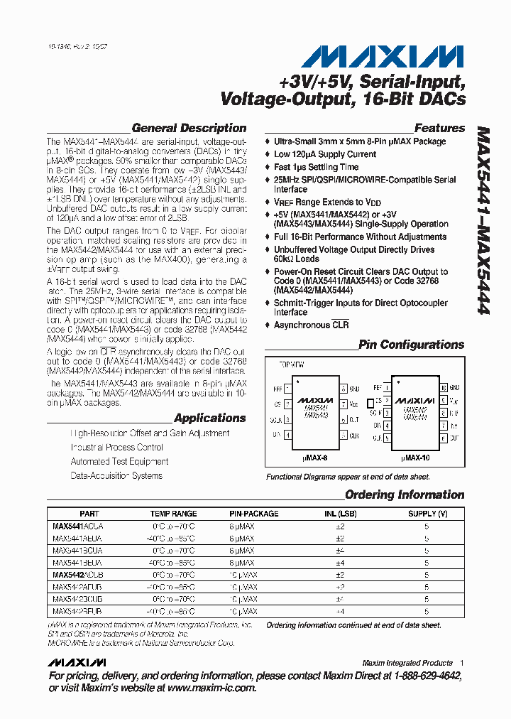 MAX5441AEUA_4934384.PDF Datasheet