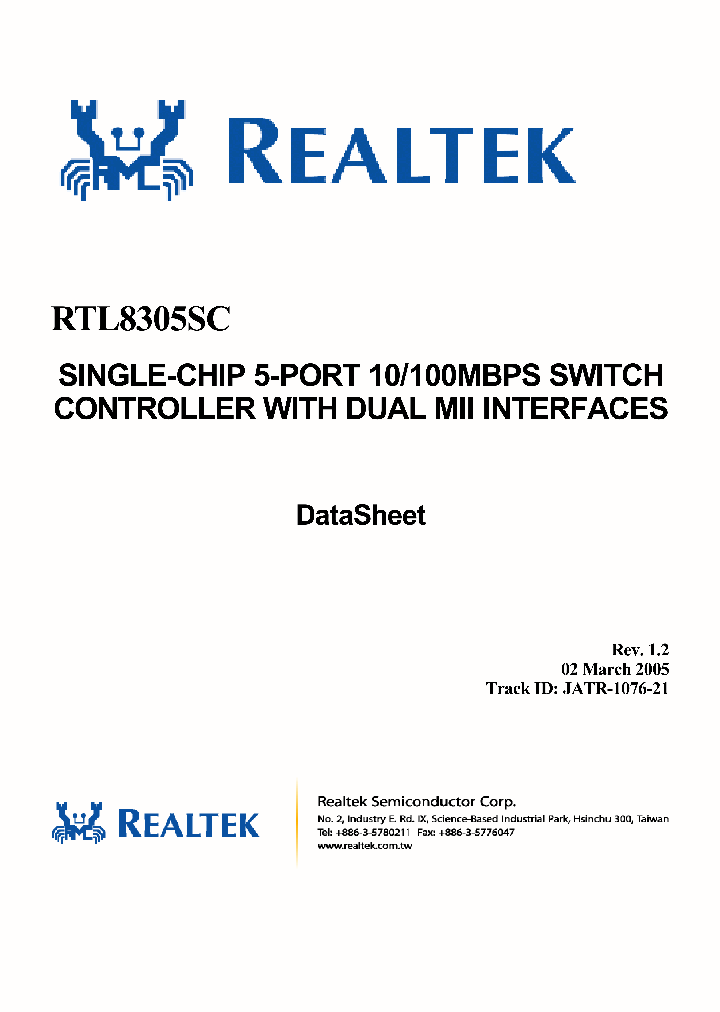 RTL8305SC_4934538.PDF Datasheet