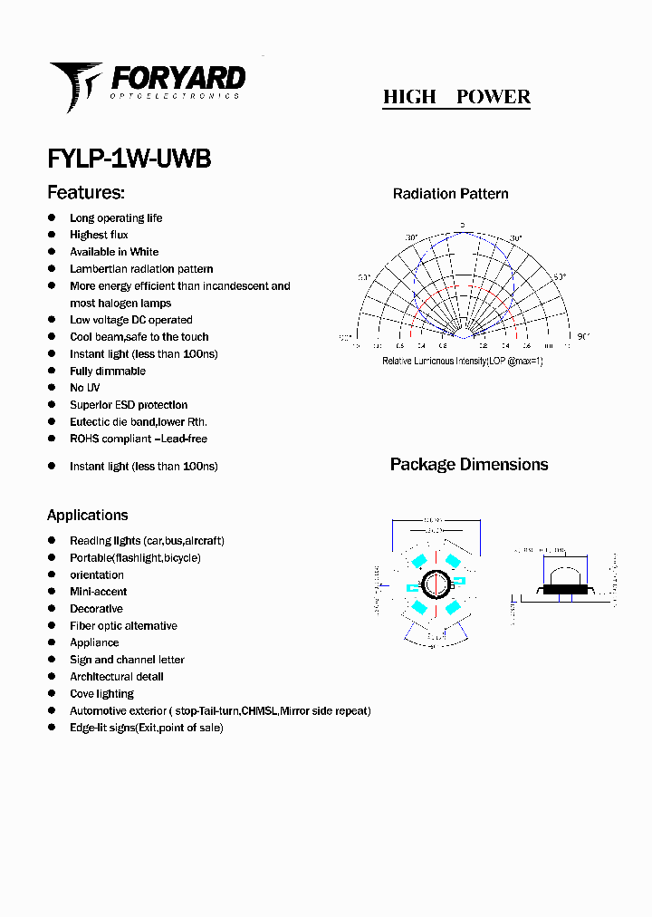 FYLP-1W-UWB_4934653.PDF Datasheet