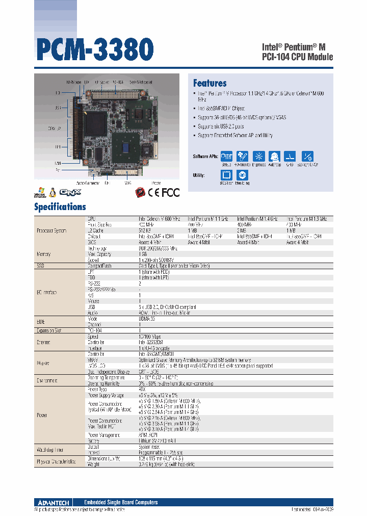 PCM-3380F-M0A2E_4941591.PDF Datasheet
