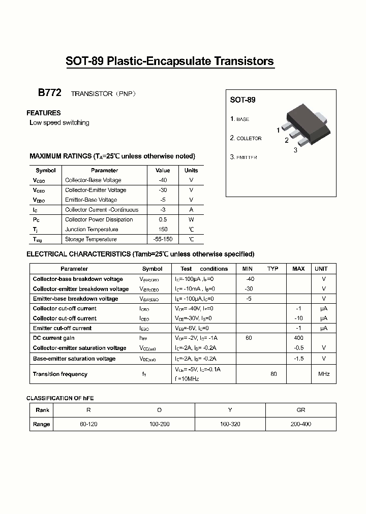 B772_4941638.PDF Datasheet Download --- IC-ON-LINE
