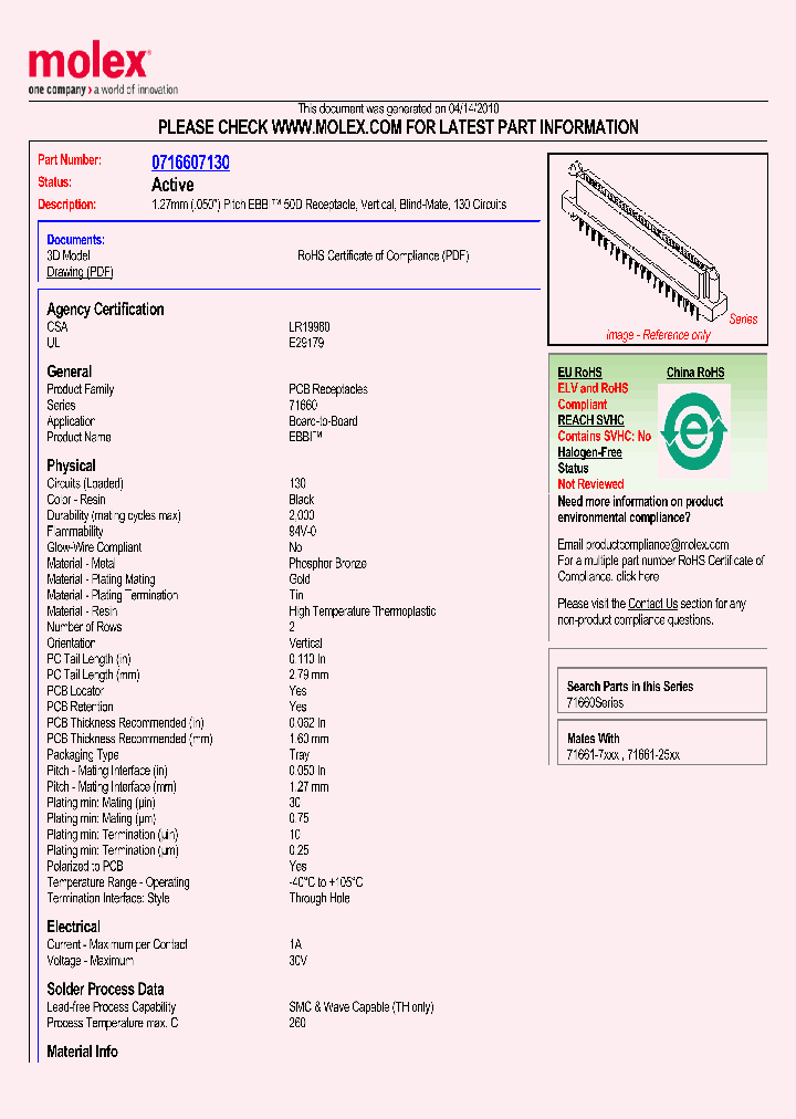 0716607130_4943451.PDF Datasheet Download --- IC-ON-LINE