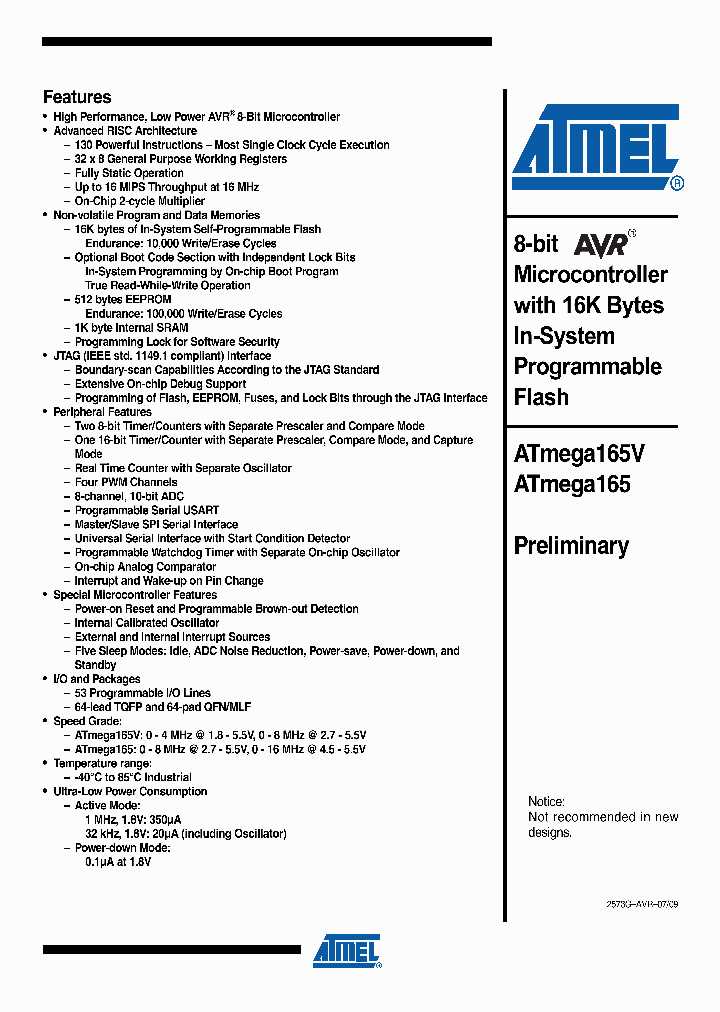 ATMEGA165-16AI_4944494.PDF Datasheet