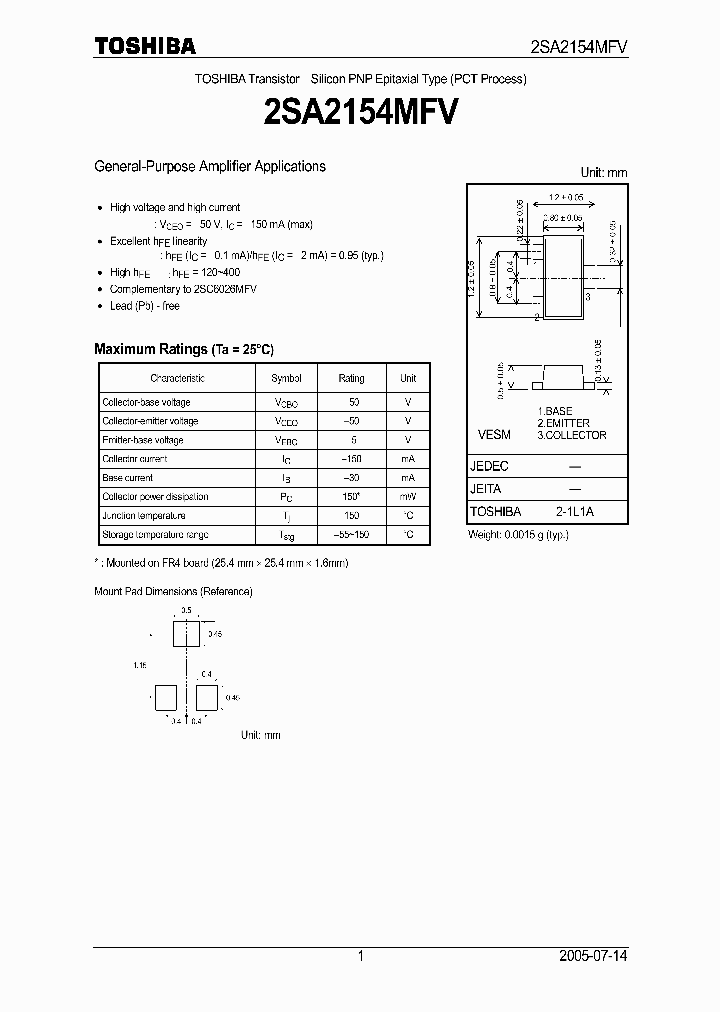 2SA2154MFV_4944643.PDF Datasheet