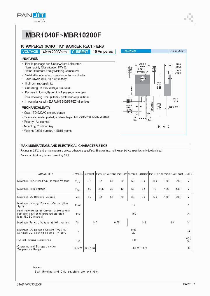 MBR1040F_4945805.PDF Datasheet