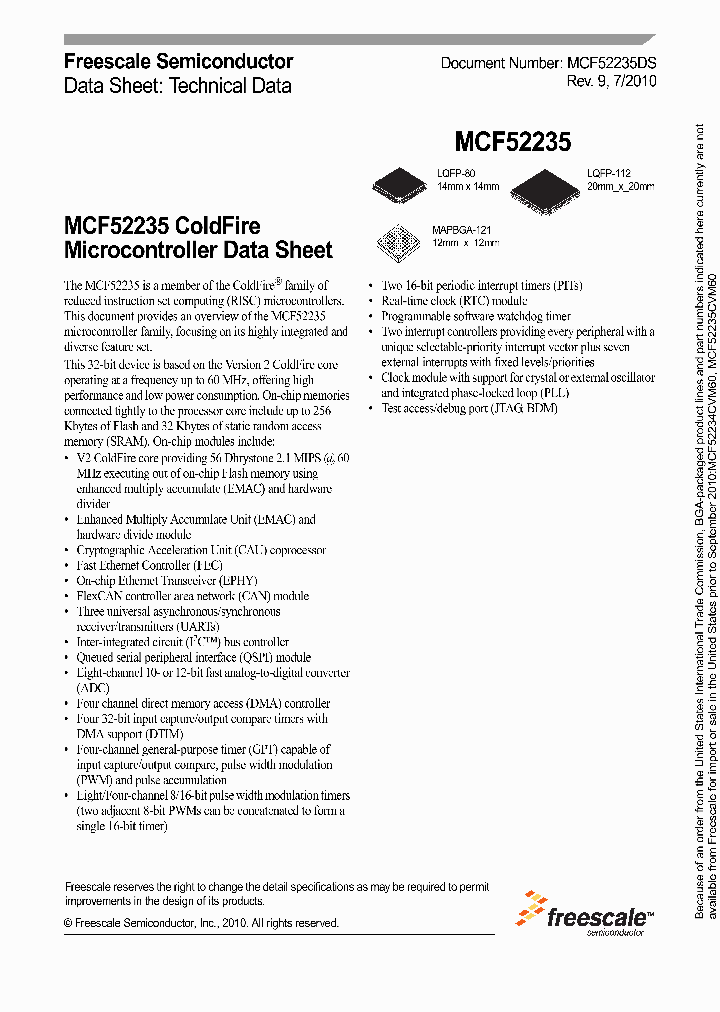 MCF52230CAL60_4946545.PDF Datasheet