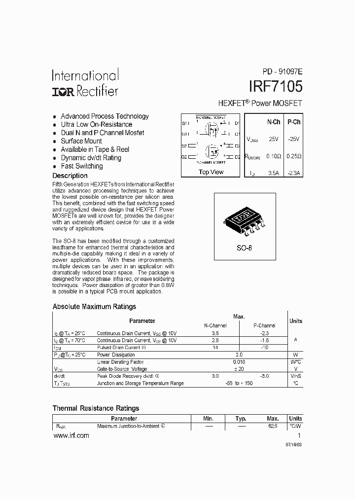 IRF7105_4947282.PDF Datasheet