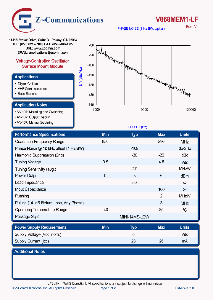 V868MEM1-LF_4948601.PDF Datasheet