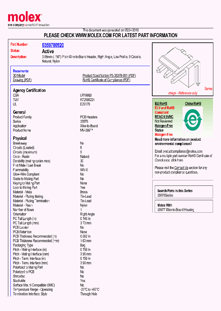 35978-0920_4950268.PDF Datasheet