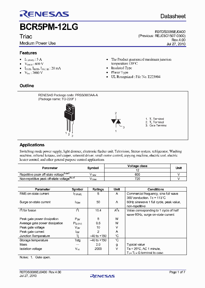 BCR5PM-12LG10_4951359.PDF Datasheet