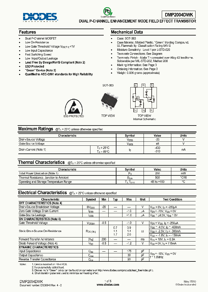 DMP2004DWK_4952428.PDF Datasheet