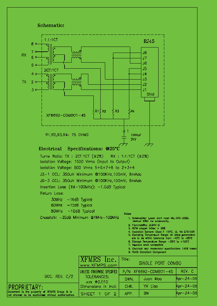XF6692-C1-4S_4952765.PDF Datasheet