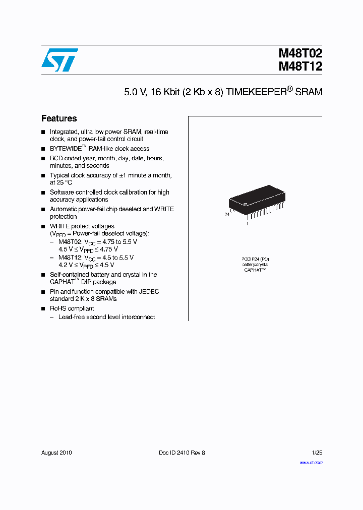 M48T0210_4954152.PDF Datasheet